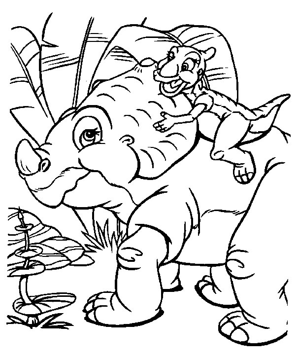 Kids-n-fun | Kleurplaat Baby dinosaurussen Baby dinosaurussen